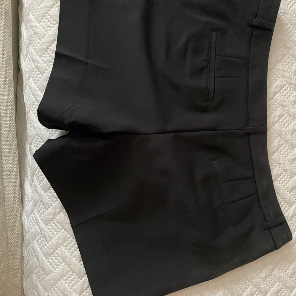 Black never work shorts